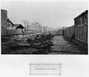 1858-78年、パリのオルレアン通りからのダレシア通り